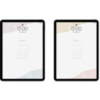 April 2021 Calendar Wallpaper for the iPad.