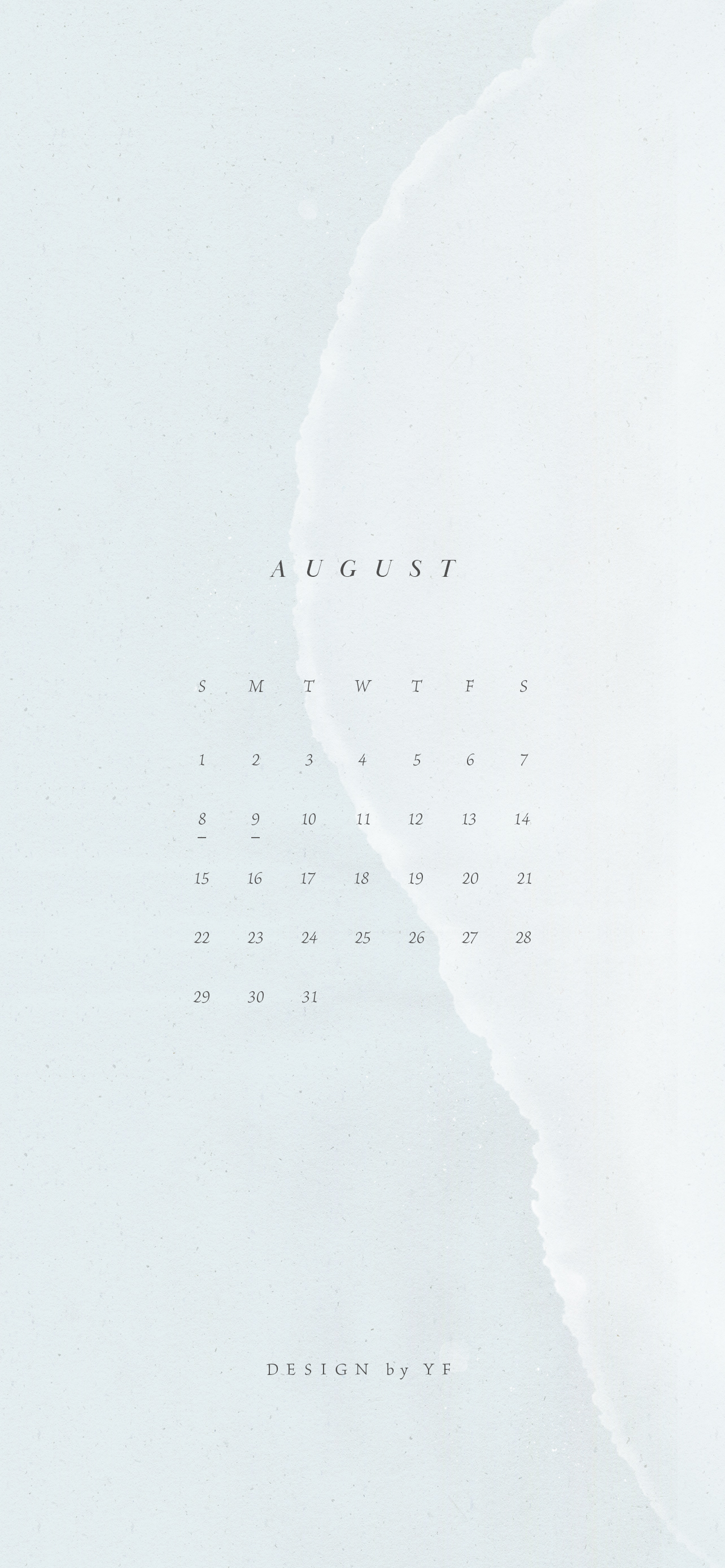 August 21 Calendar Wallpaper For The Iphone Design By Yf